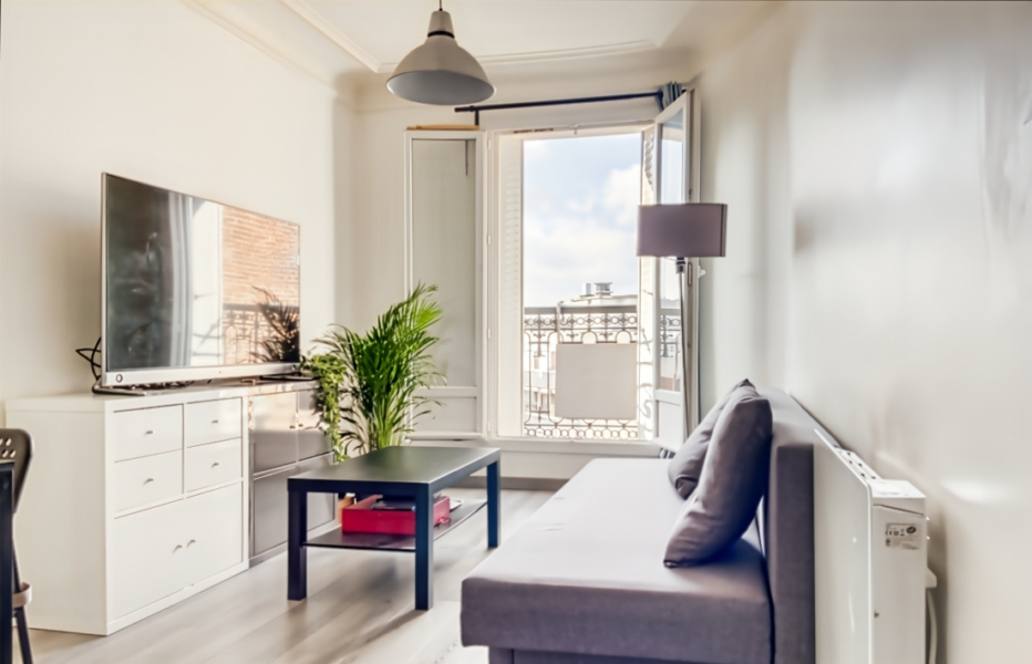 A louer appartement meublé 2 pièces  - Bld d'Ornano Paris 75018