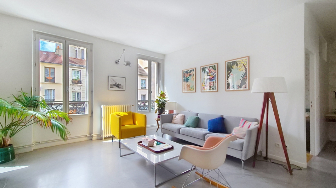 3 pièces à louer meublé - Rue d'Avron - Paris 20