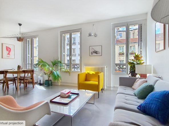 3 pièces à louer meublé - Rue d'Avron - Paris 20