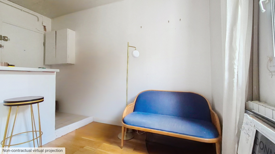 Studio à louer meublé - Passage du Bureau - Paris 11
