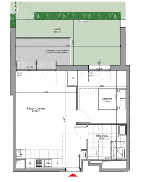 2 pièces à louer - Terrasse & Parking - Le Pré-Saint-Gervais